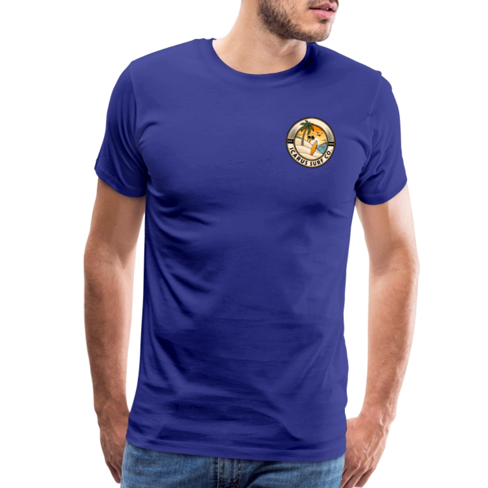 Icarus Surf Co. "Delavan, WI" Men's Premium T-Shirt - royal blue