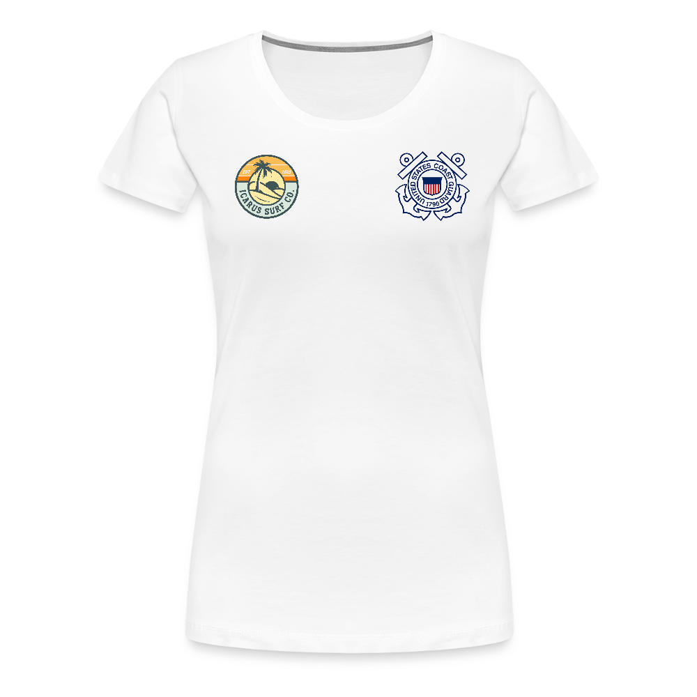 Guy Goowin Women’s Premium T-Shirt - white