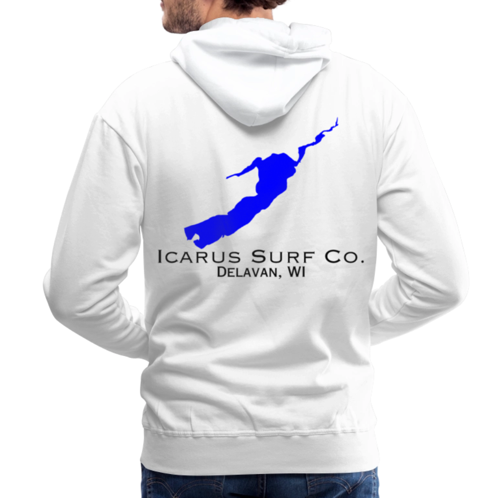 Icarus Surf Co. "Delavan, WI' Men’s Premium Hoodie - white