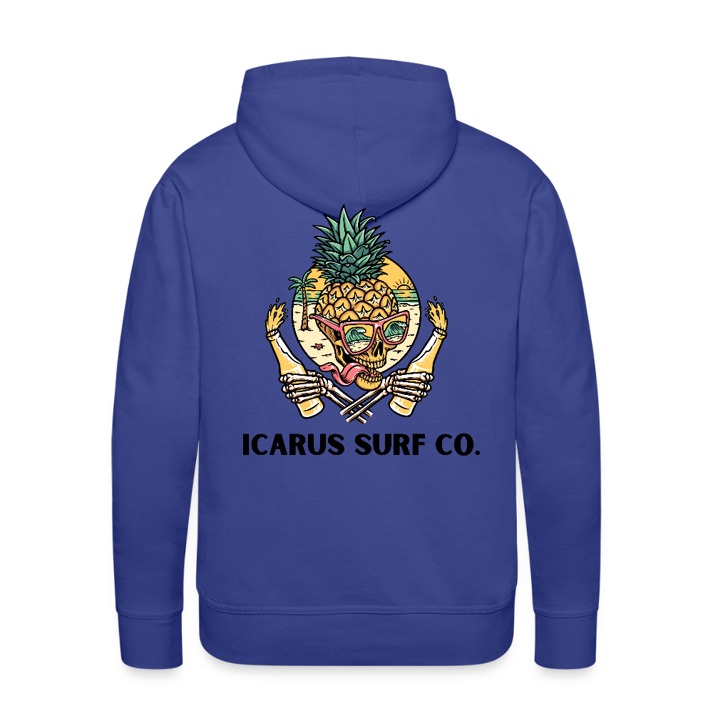 Icarus Surf Co. Pineapple Head Men’s Premium Hoodie - royal blue