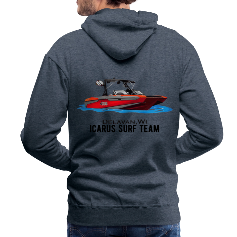 Icarus Surf Co. Surf Team Men’s Premium Hoodie - heather denim