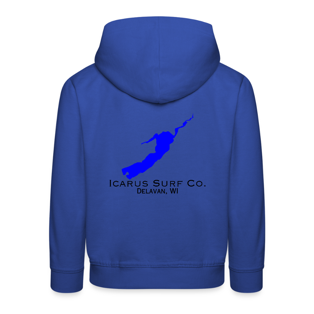 Icarus Surf Co. "Delavan, WI" Kids‘ Premium Hoodie - royal blue