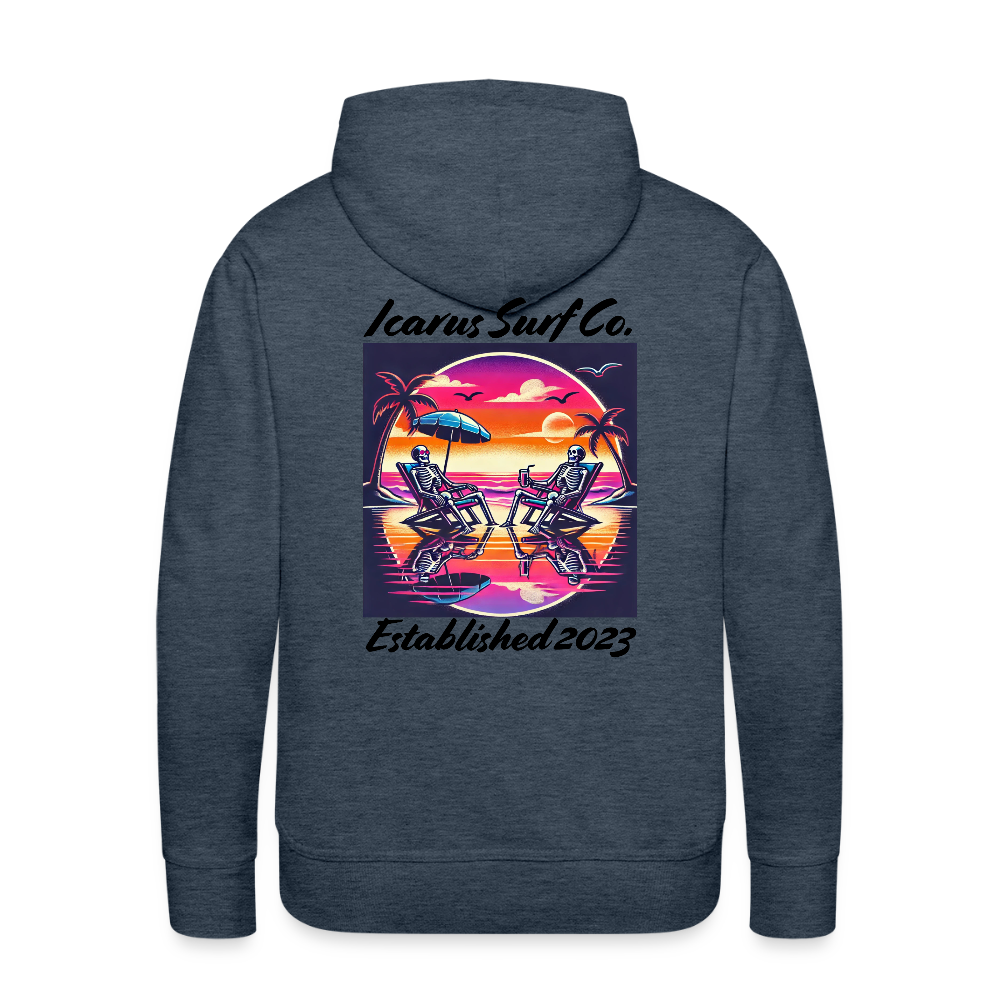 Icarus Surf Co. "Beachin' " Men’s Premium Hoodie - heather denim