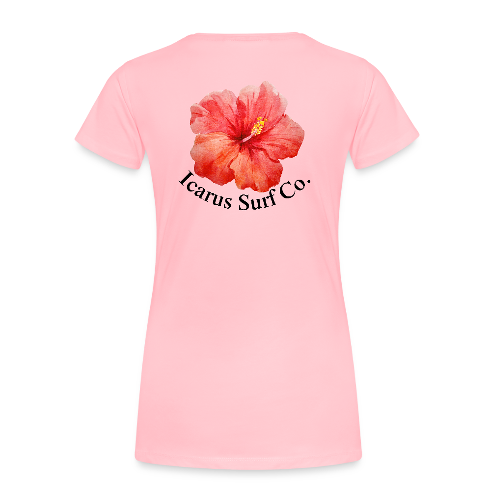Icarus Surf Co. "Hibiscus" Women’s Premium T-Shirt - pink