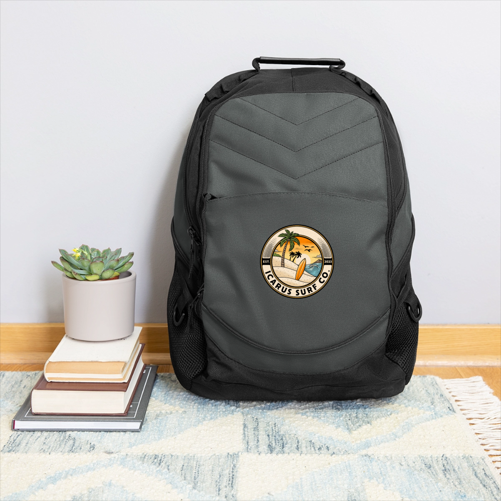 Icarus Surf Co. Computer Backpack - charcoal