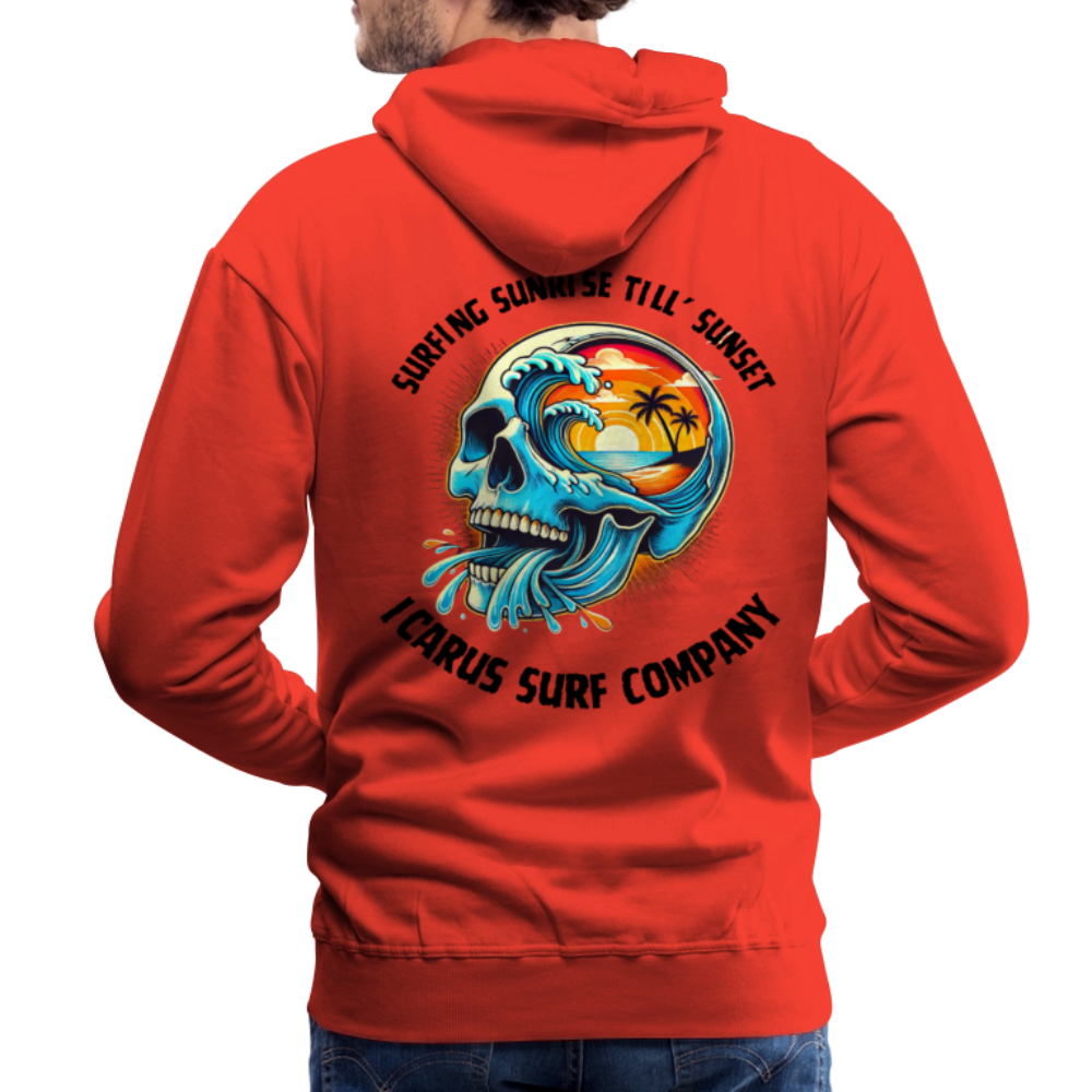 Icarus Surf Co. "Sunrise Till' Sunset" Men’s Premium Hoodie - red