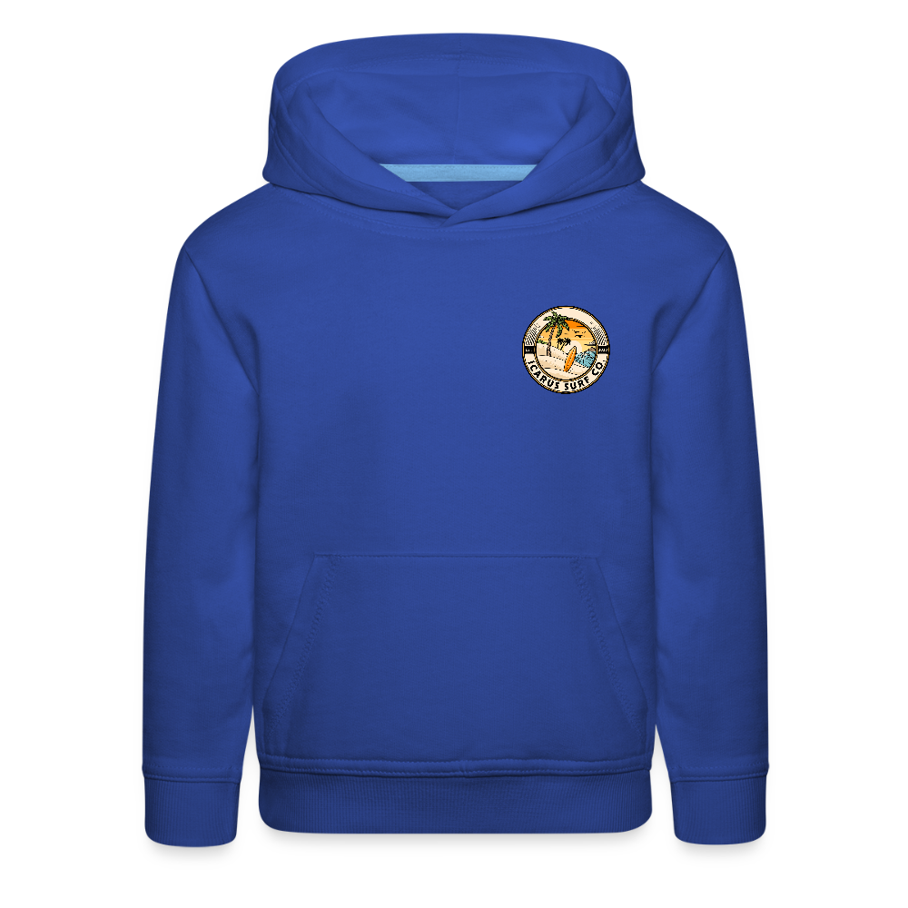 Icarus Surf Co. "Delavan, WI" Kids‘ Premium Hoodie - royal blue