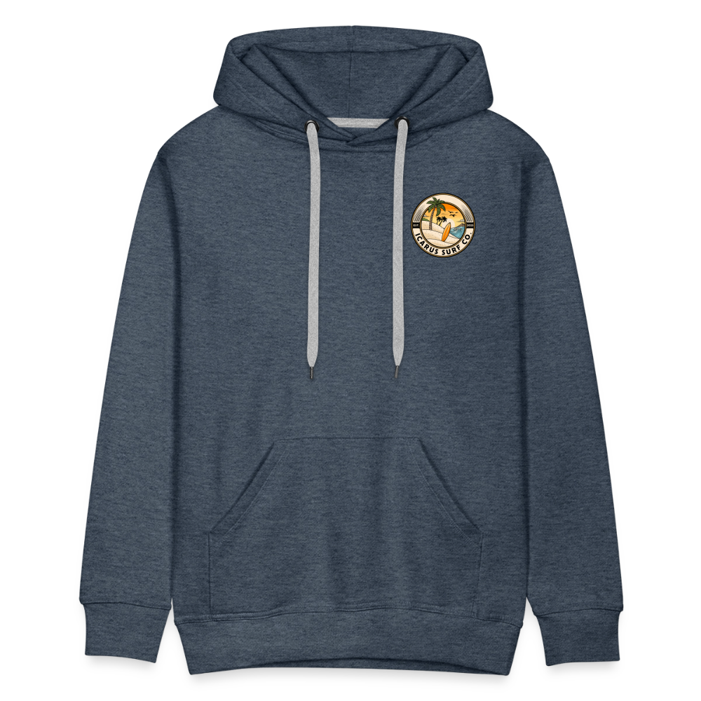 "Island Buzz" Hoodie - heather denim