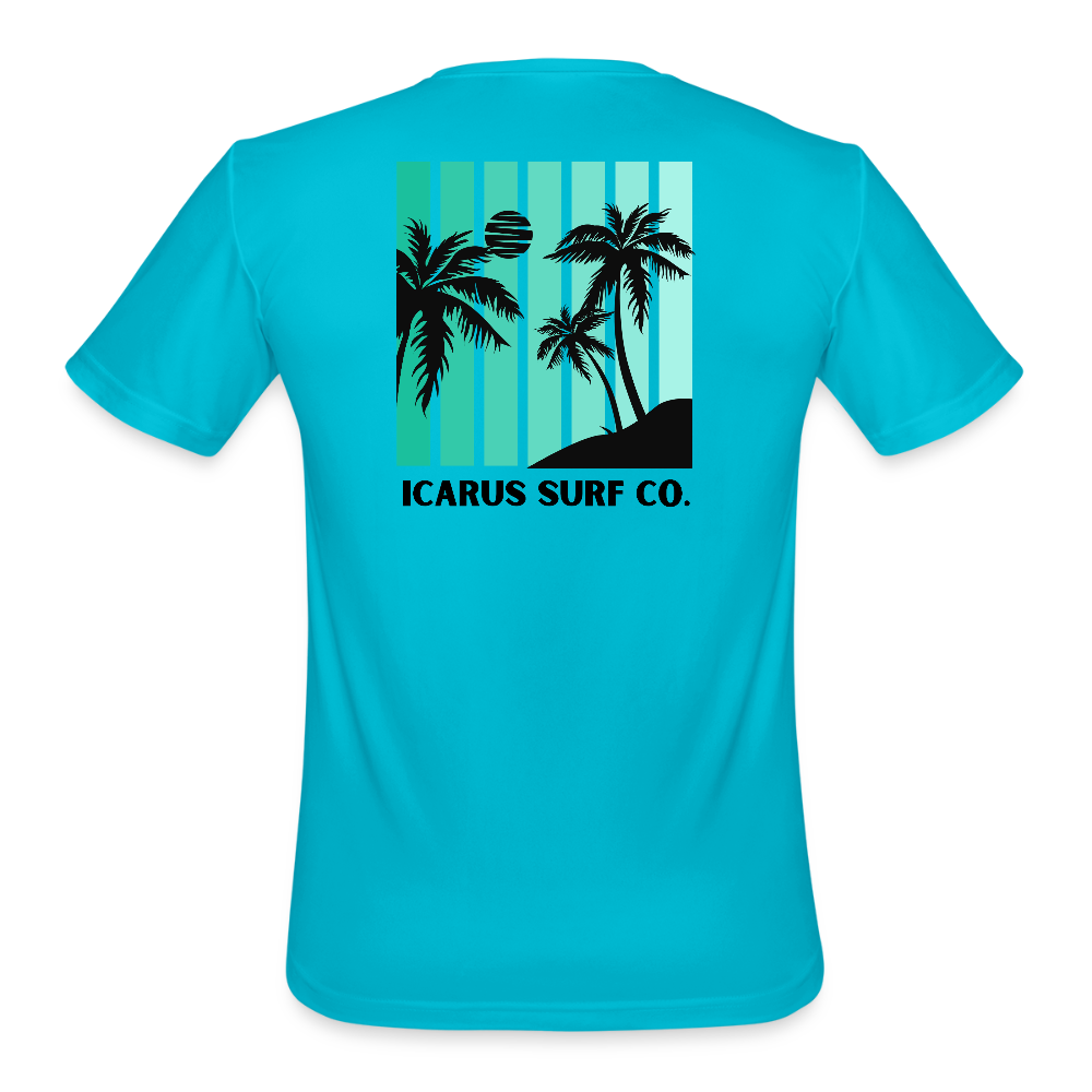 “Tropic Fade” Performance T-Shirt - turquoise