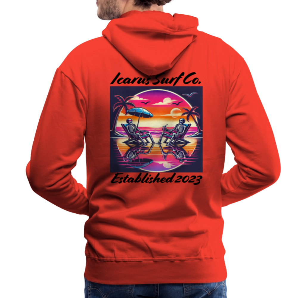 Icarus Surf Co. "Beachin' " Men’s Premium Hoodie - red