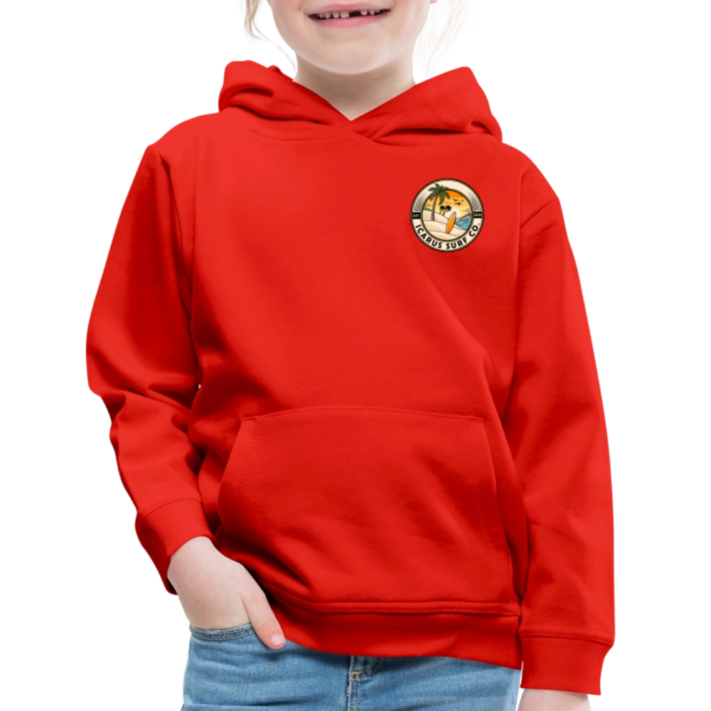 Icarus Surf Co. "Yacht" Kids‘ Premium Hoodie - red