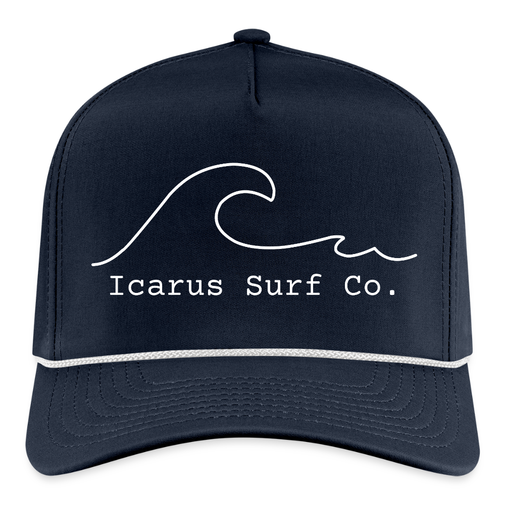 “Midnight Lineup” Rope Cap - navy/white