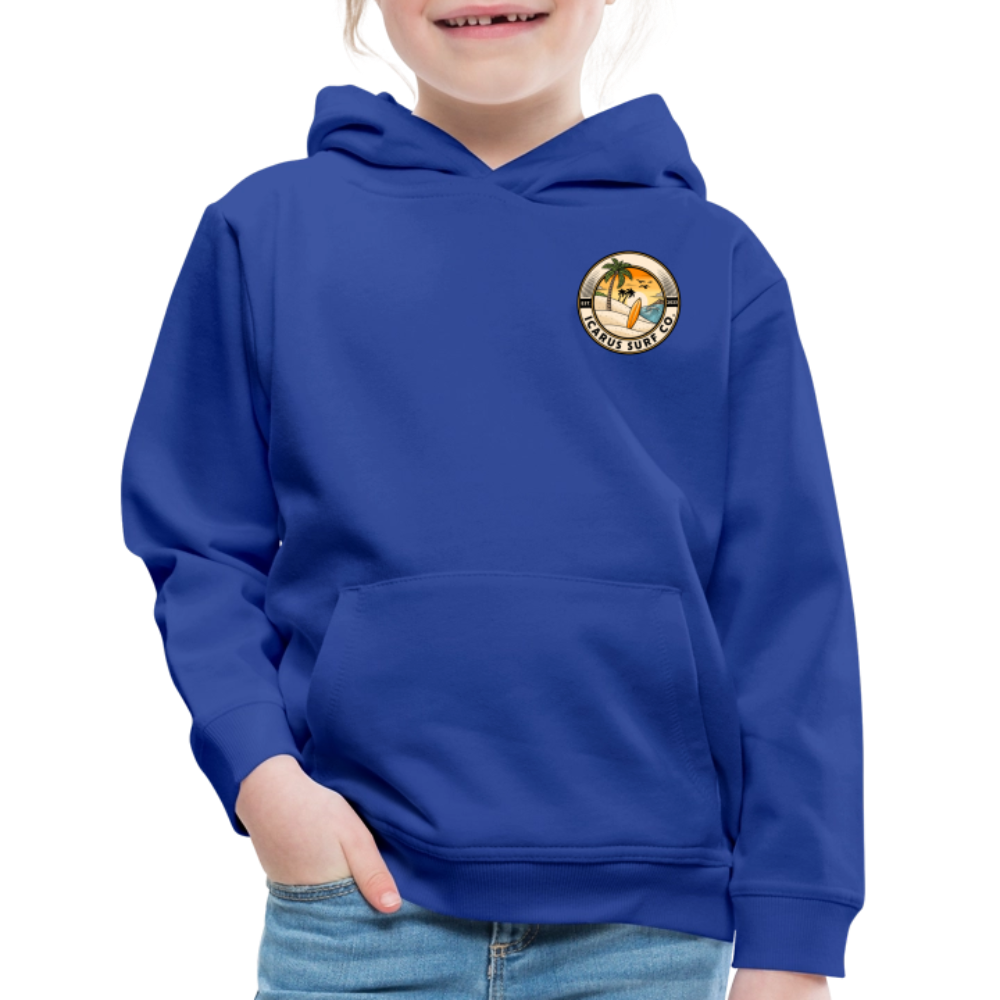 Icarus Surf Co. "Delavan, WI" Kids‘ Premium Hoodie - royal blue