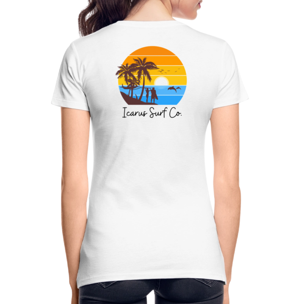 Icarus Surf Co. "Sunsets" Women’s Premium T-Shirt - white