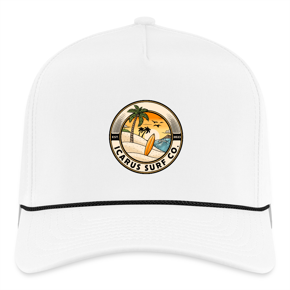 Icarus Surf Co. Rope Hat - white/black