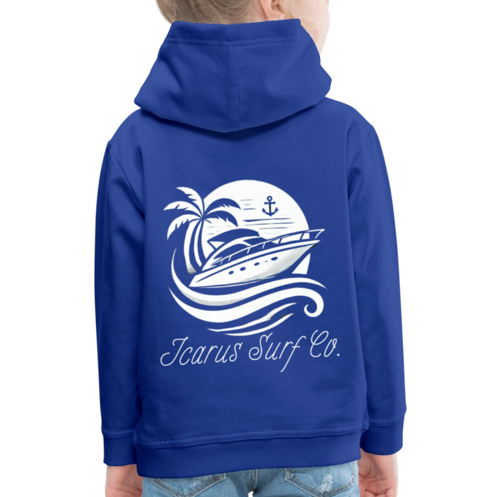 Icarus Surf Co. "Yacht" Kids‘ Premium Hoodie - royal blue