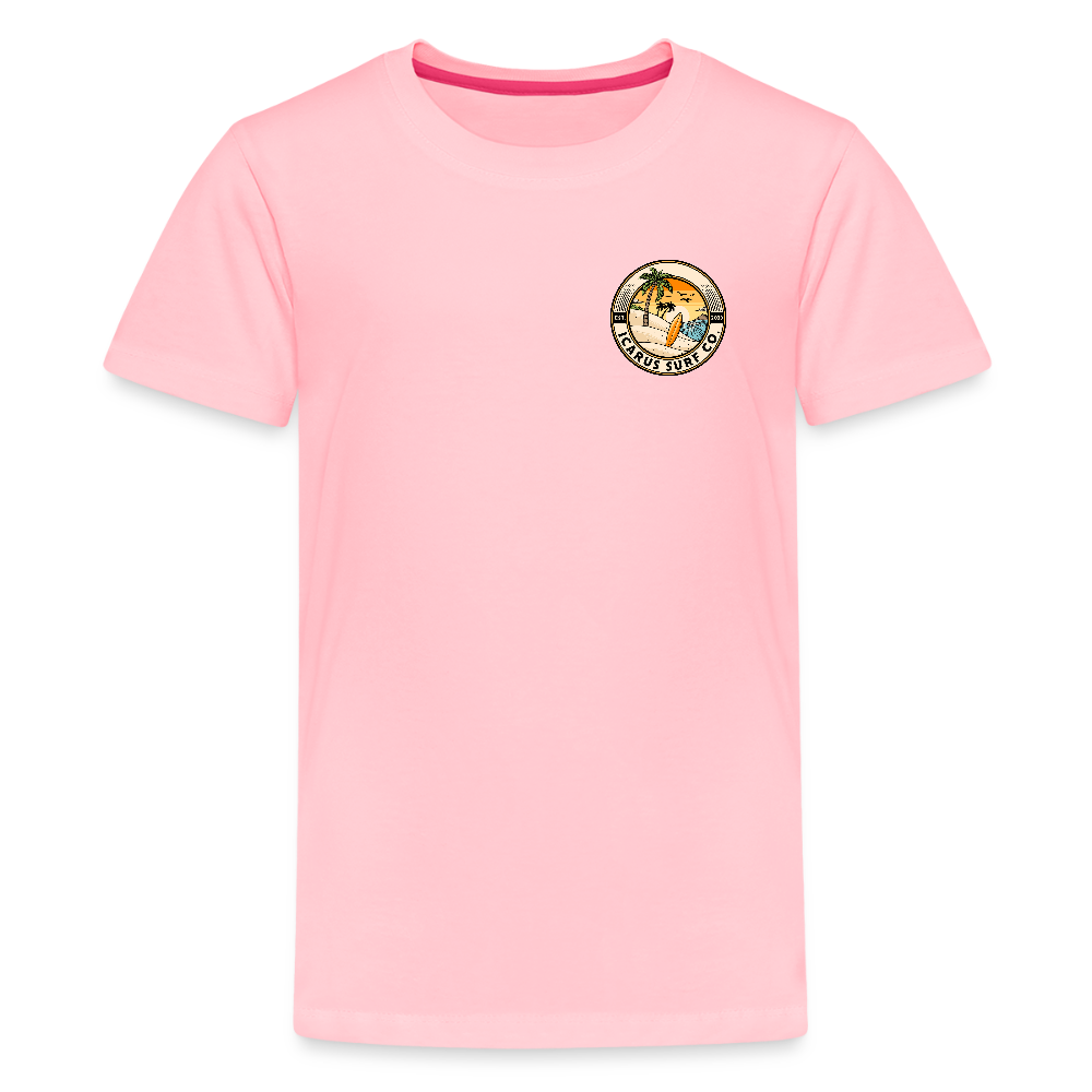 Icarus Surf Co. "Surfing Skellys" Kids' Premium T-Shirt - pink