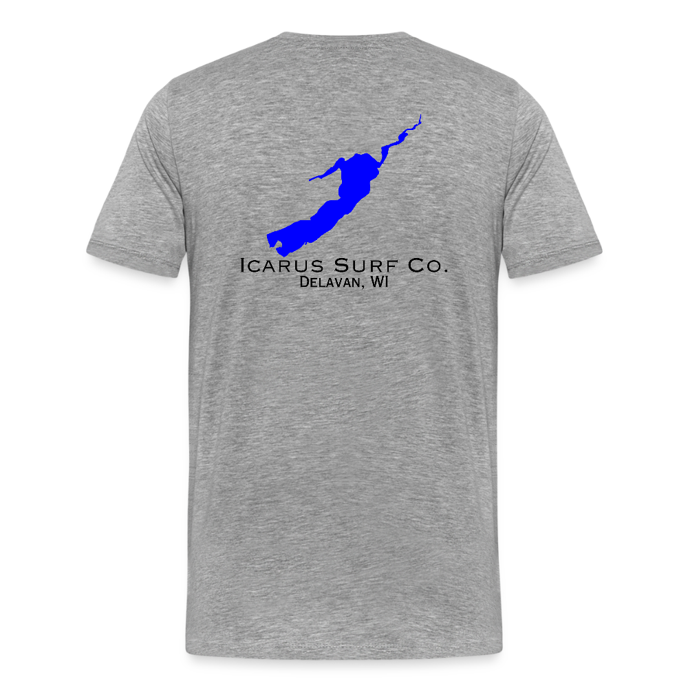 Icarus Surf Co. "Delavan, WI" Men's Premium T-Shirt - heather gray