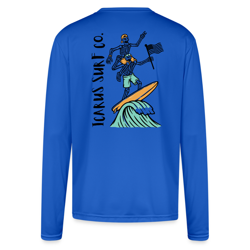 Icarus Surf Co. Performance Shirt - royal blue