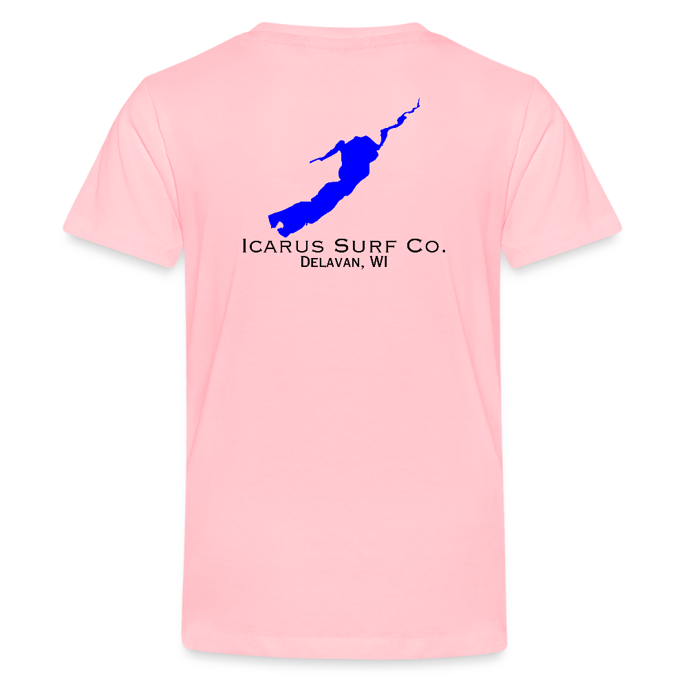 Icarus Surf Co. "Delavan, WI" Kids' Premium T-Shirt - pink