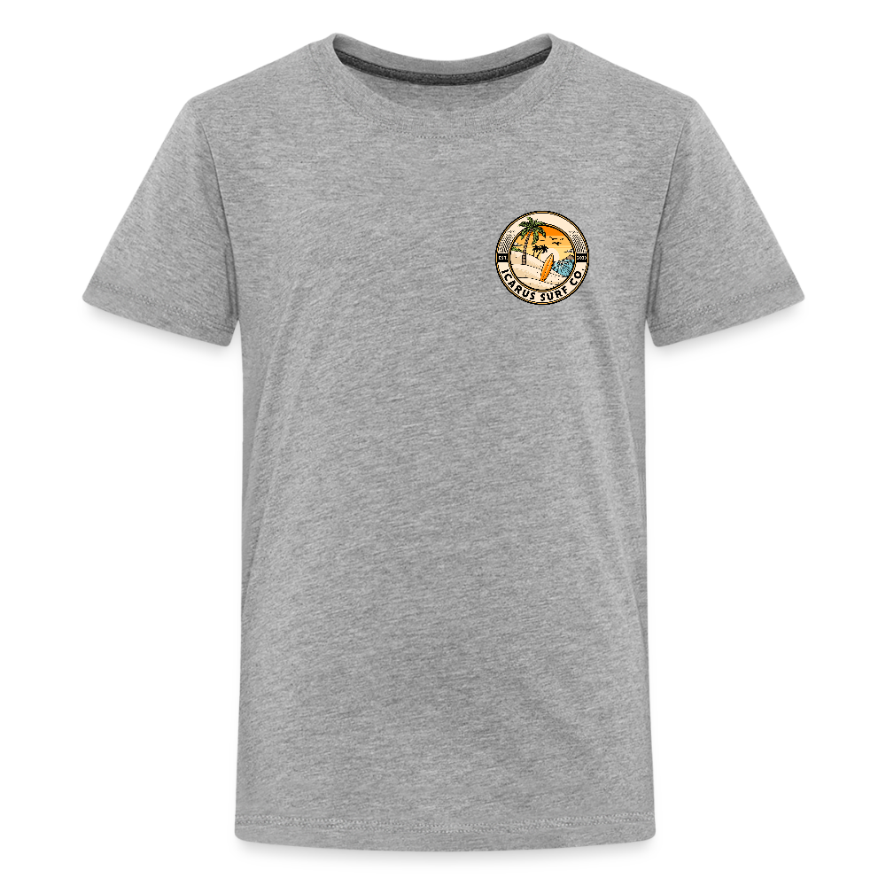 Icarus Surf Co. "Waves" Kids' Premium T-Shirt - heather gray