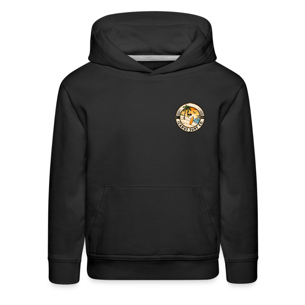 Icarus Surf Co. "Yacht" Kids‘ Premium Hoodie - black