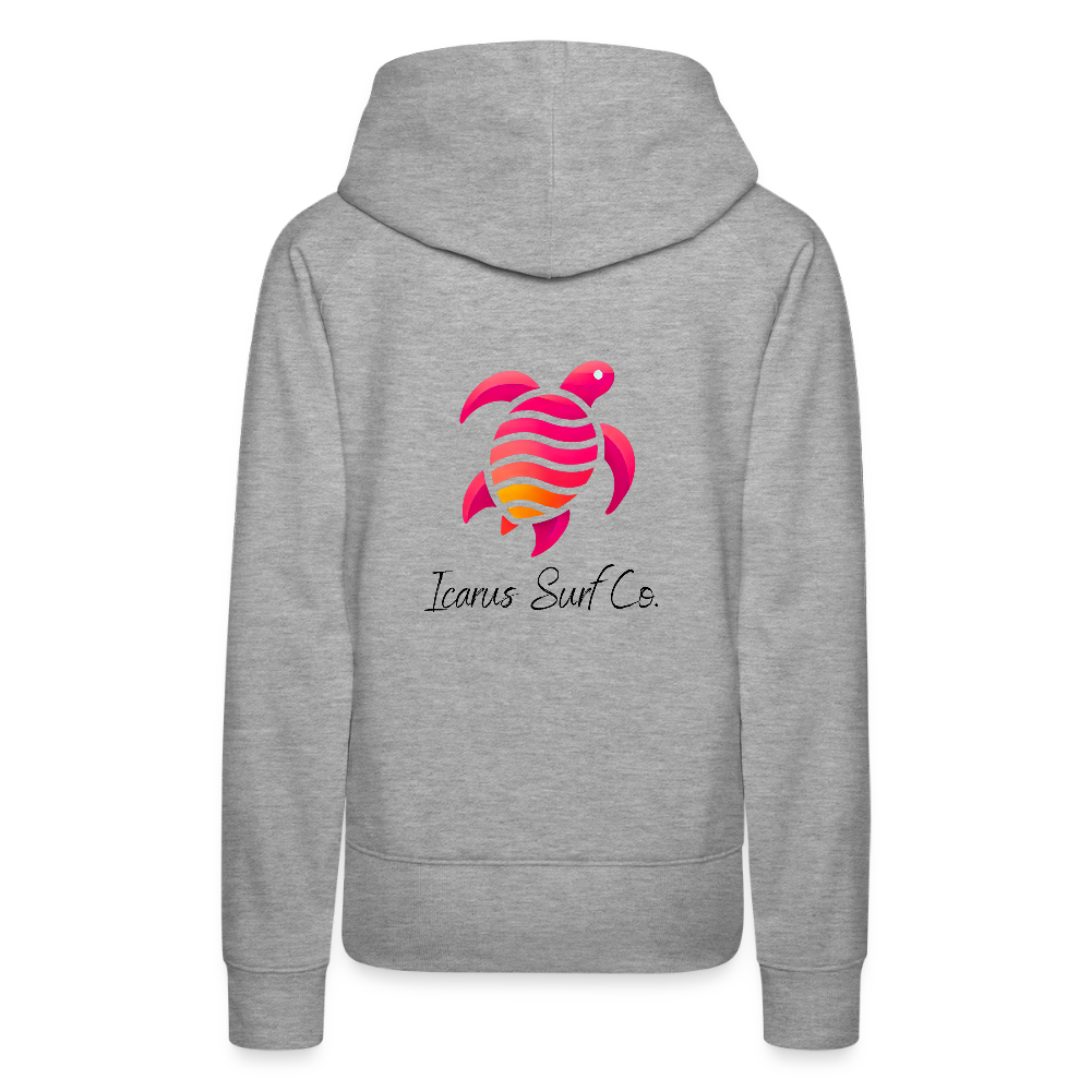 Icarus Surf Co. "Turtle" Women’s Premium Hoodie - heather grey