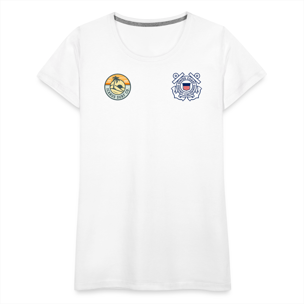 Guy Goowin Women’s Premium T-Shirt - white