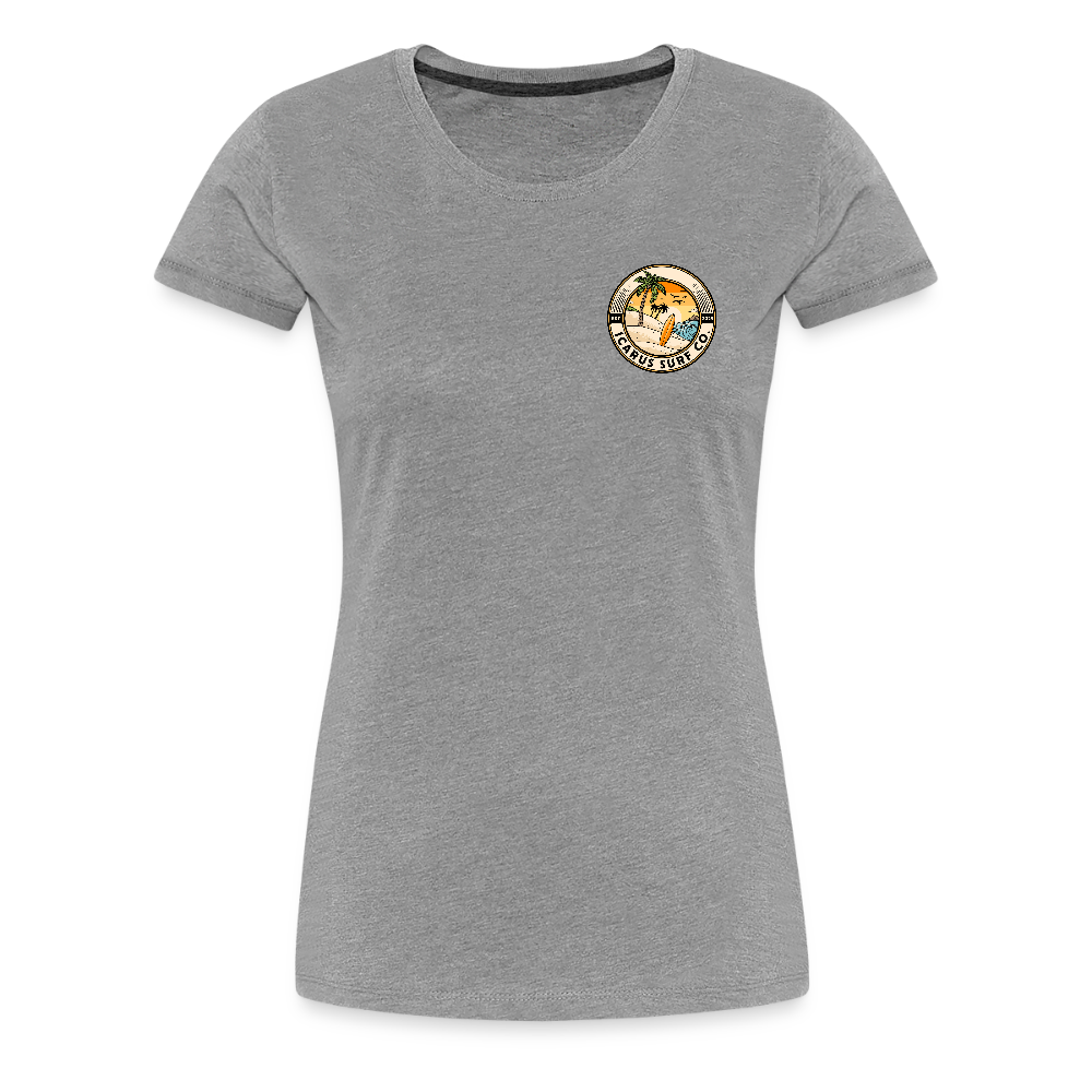 Icarus Surf Co. "Waves" Women’s Premium T-Shirt - heather gray