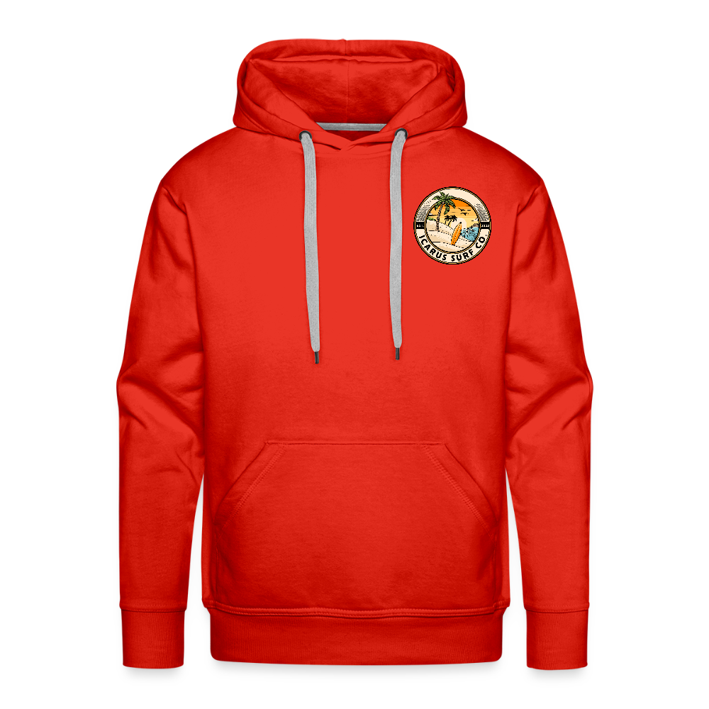 Icarus Surf Co. Pineapple Head Men’s Premium Hoodie - red