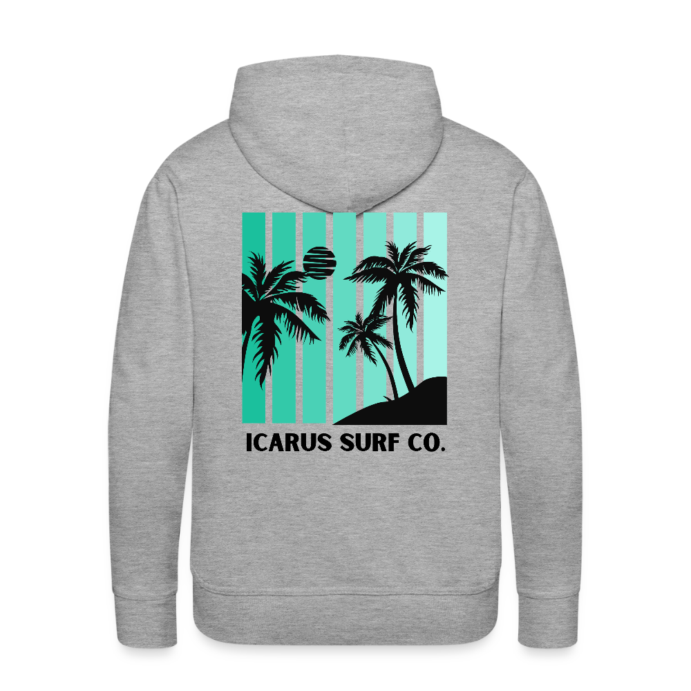 Icarus Surf Co. "Calm Night" Men’s Premium Hoodie - heather grey