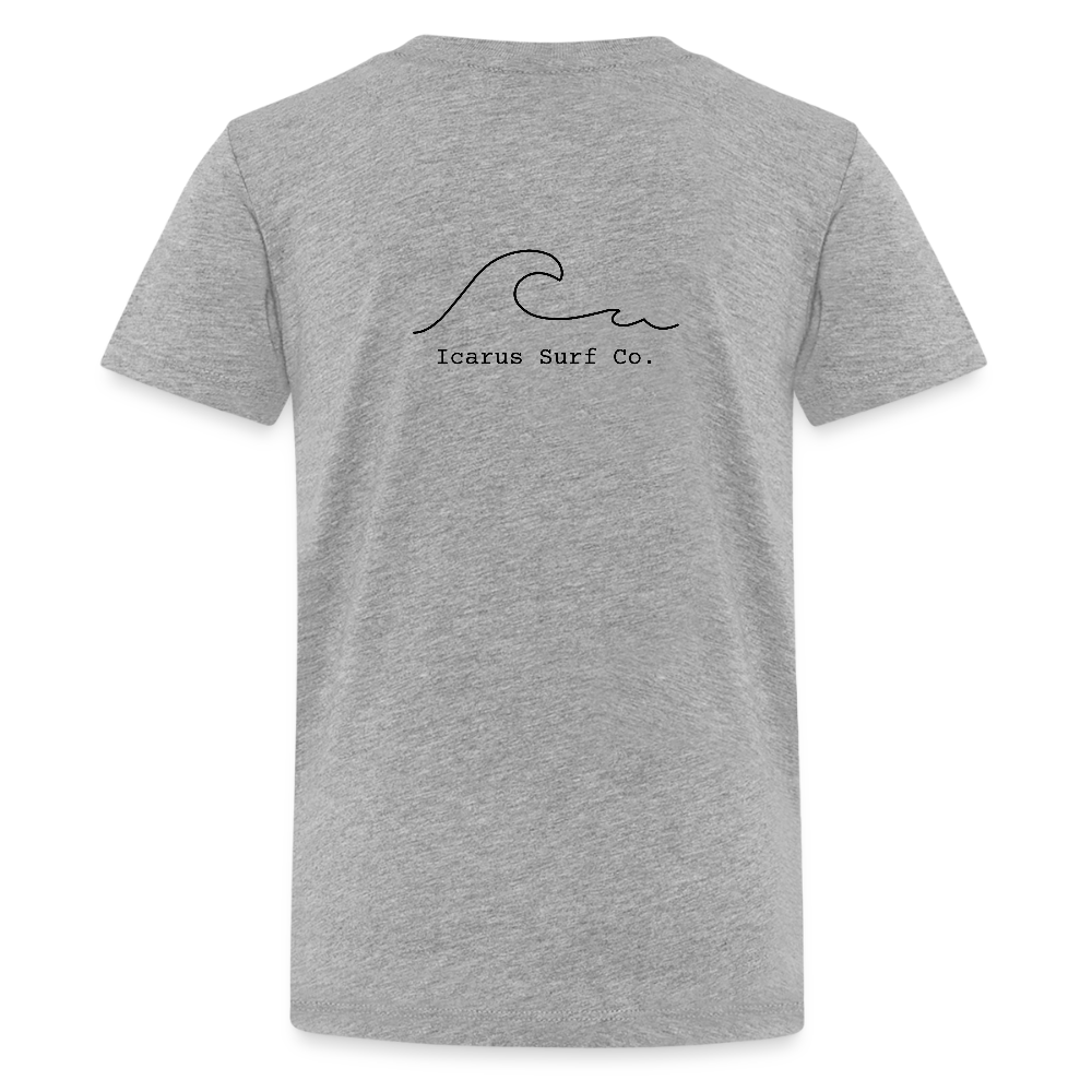 Icarus Surf Co. "Waves" Kids' Premium T-Shirt - heather gray