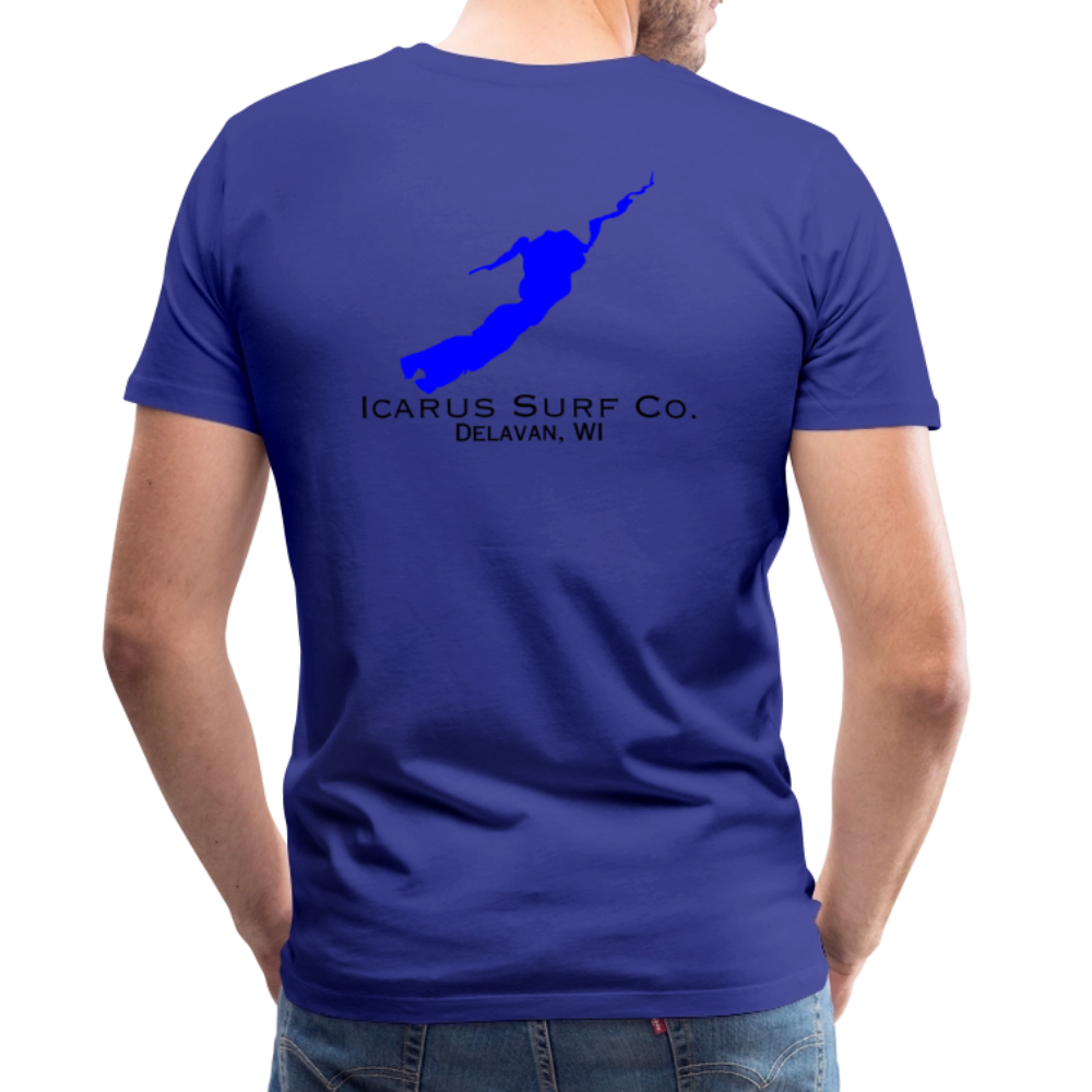 Icarus Surf Co. "Delavan, WI" Men's Premium T-Shirt - royal blue