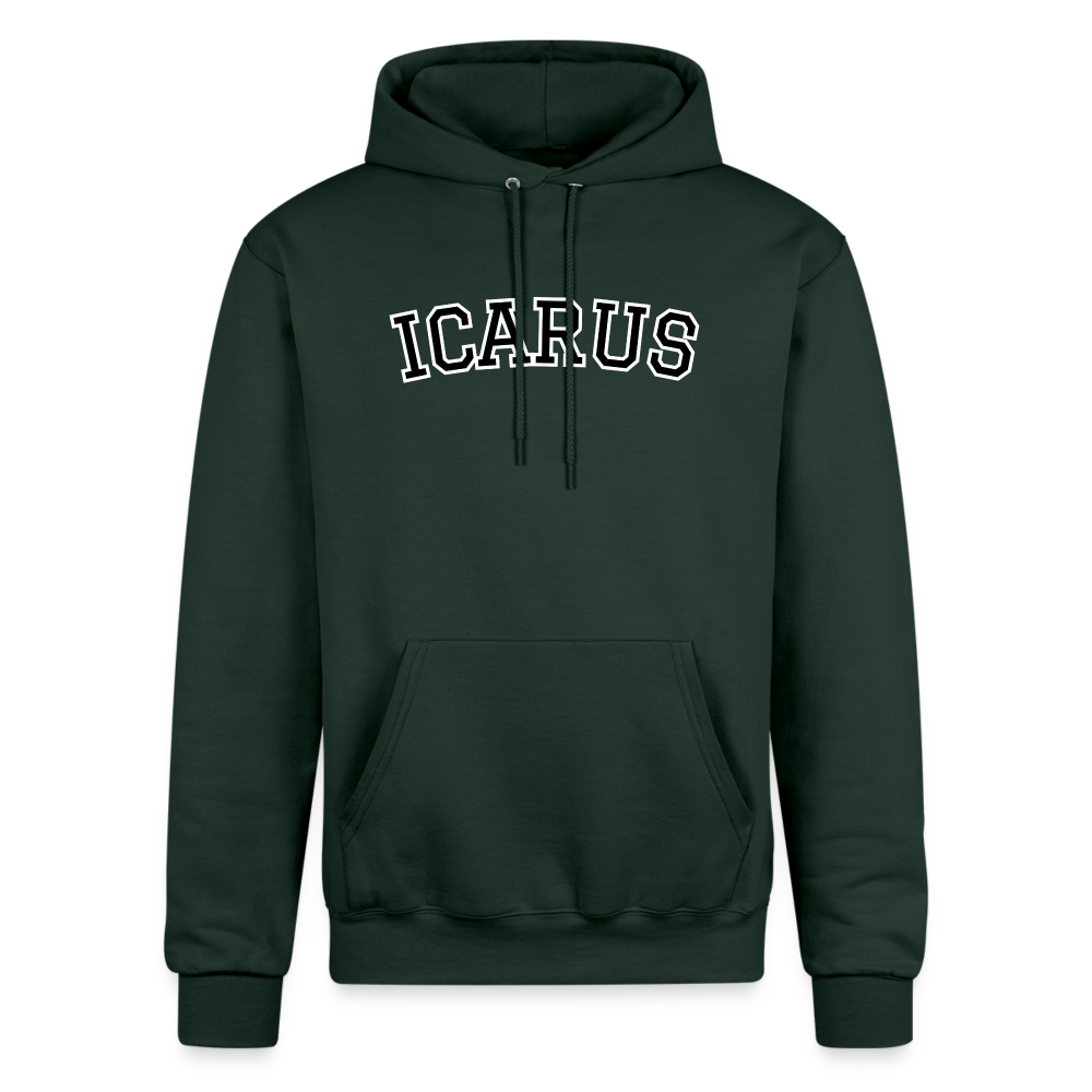 Icarus Letter Champion Unisex Powerblend Hoodie - Dark Green