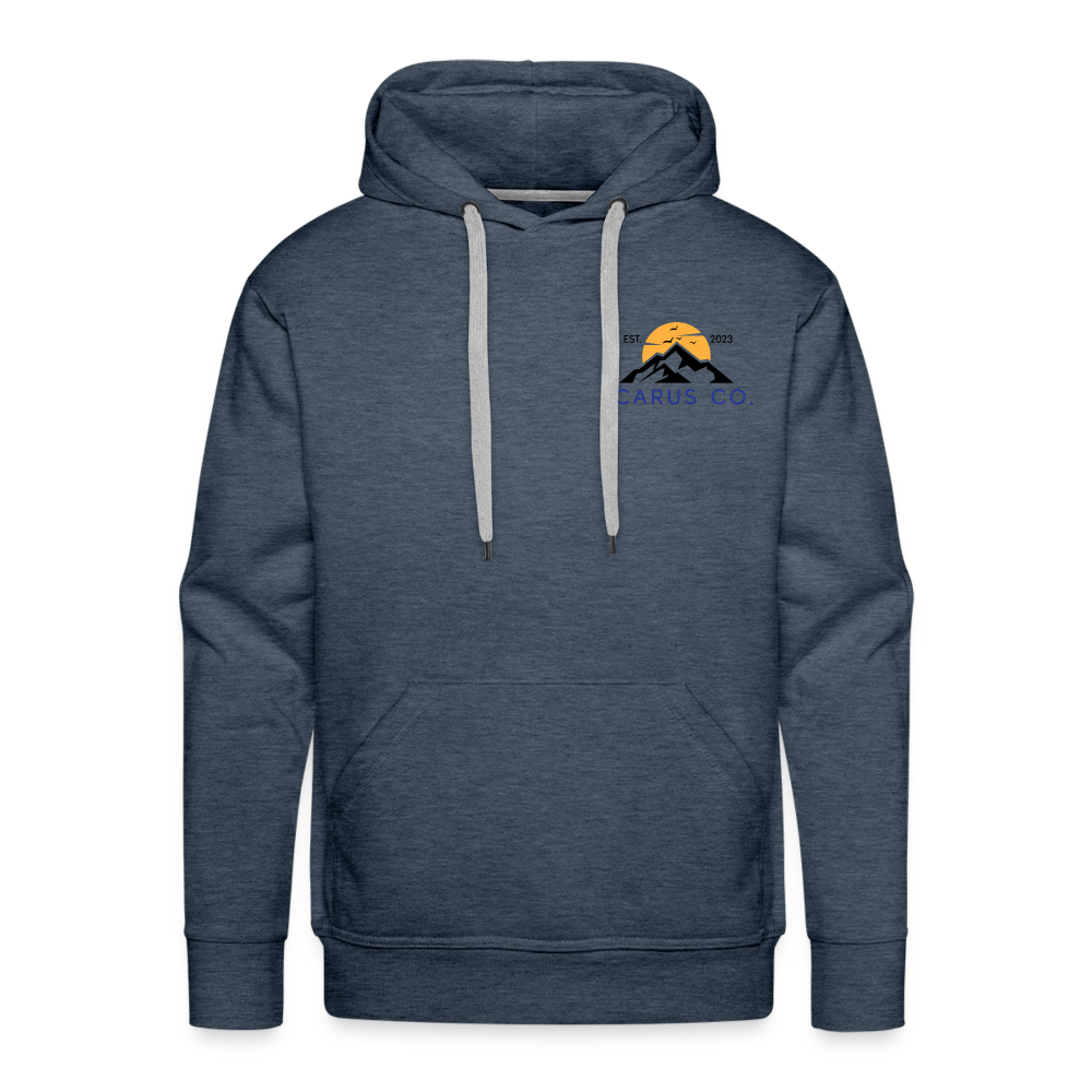 Tree Skiing Icarus Hoodie - heather denim