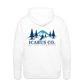 Tree Skiing Icarus Hoodie - white