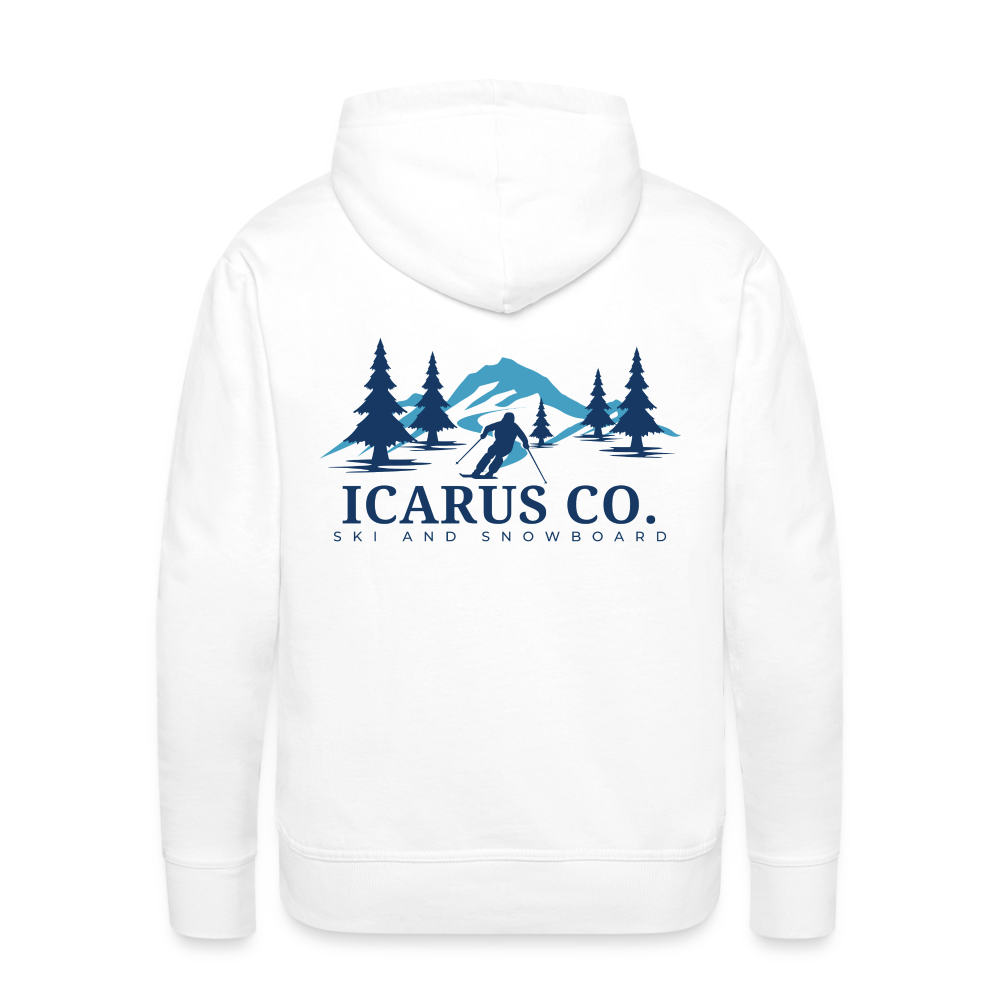 Tree Skiing Icarus Hoodie - white