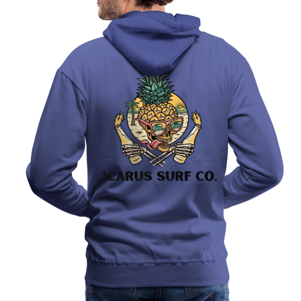 Icarus Surf Co. Pineapple Head Men’s Premium Hoodie - royal blue
