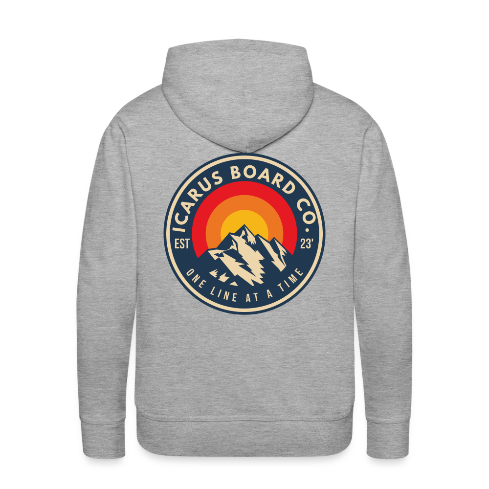 One Line At A Time Icarus Hoodie - heather grey