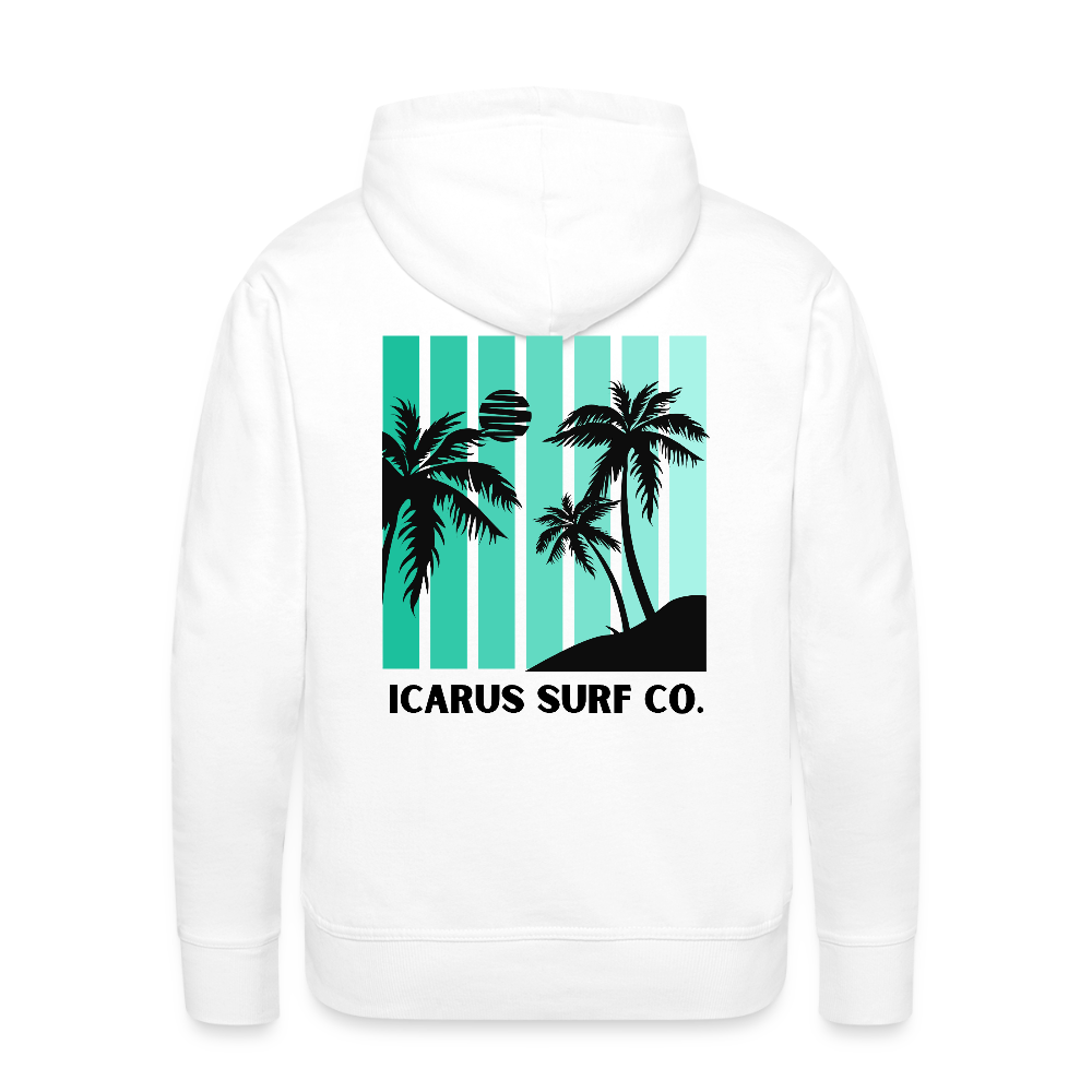 Icarus Surf Co. "Calm Night" Men’s Premium Hoodie - white