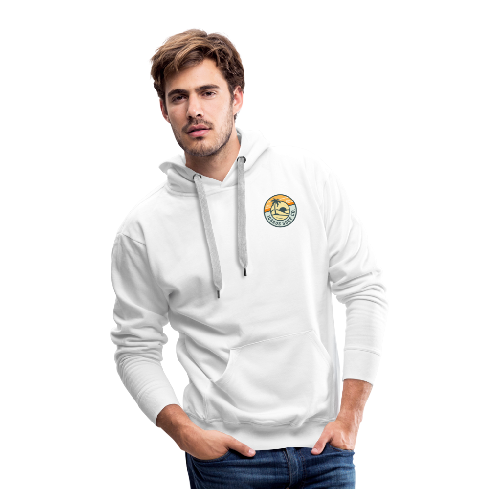 Icarus "One Wave At A Time" Men’s Premium Hoodie - white