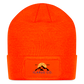 Icarus Patch Beanie - neon orange