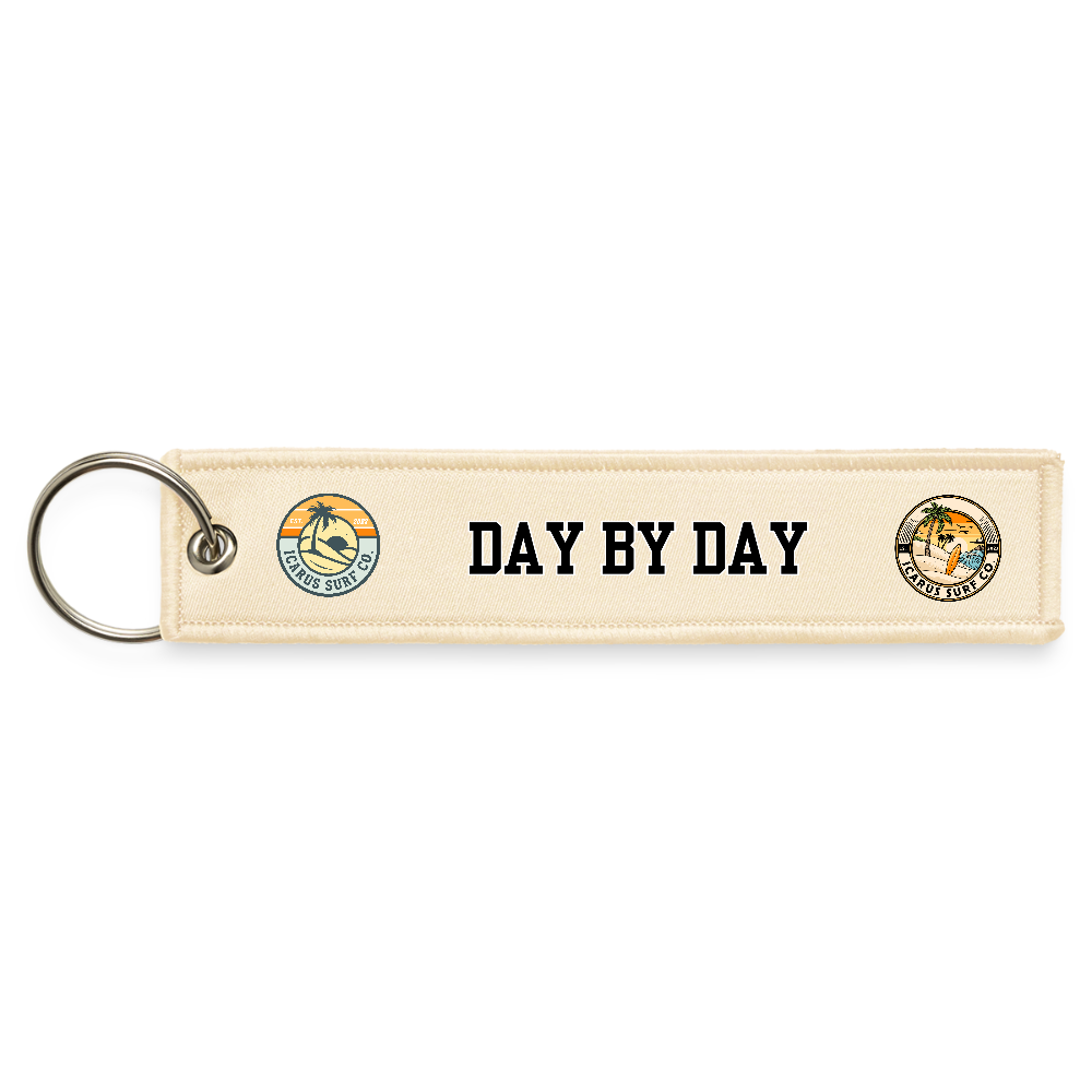 Icarus Logos Jet Tag Keychain - creme