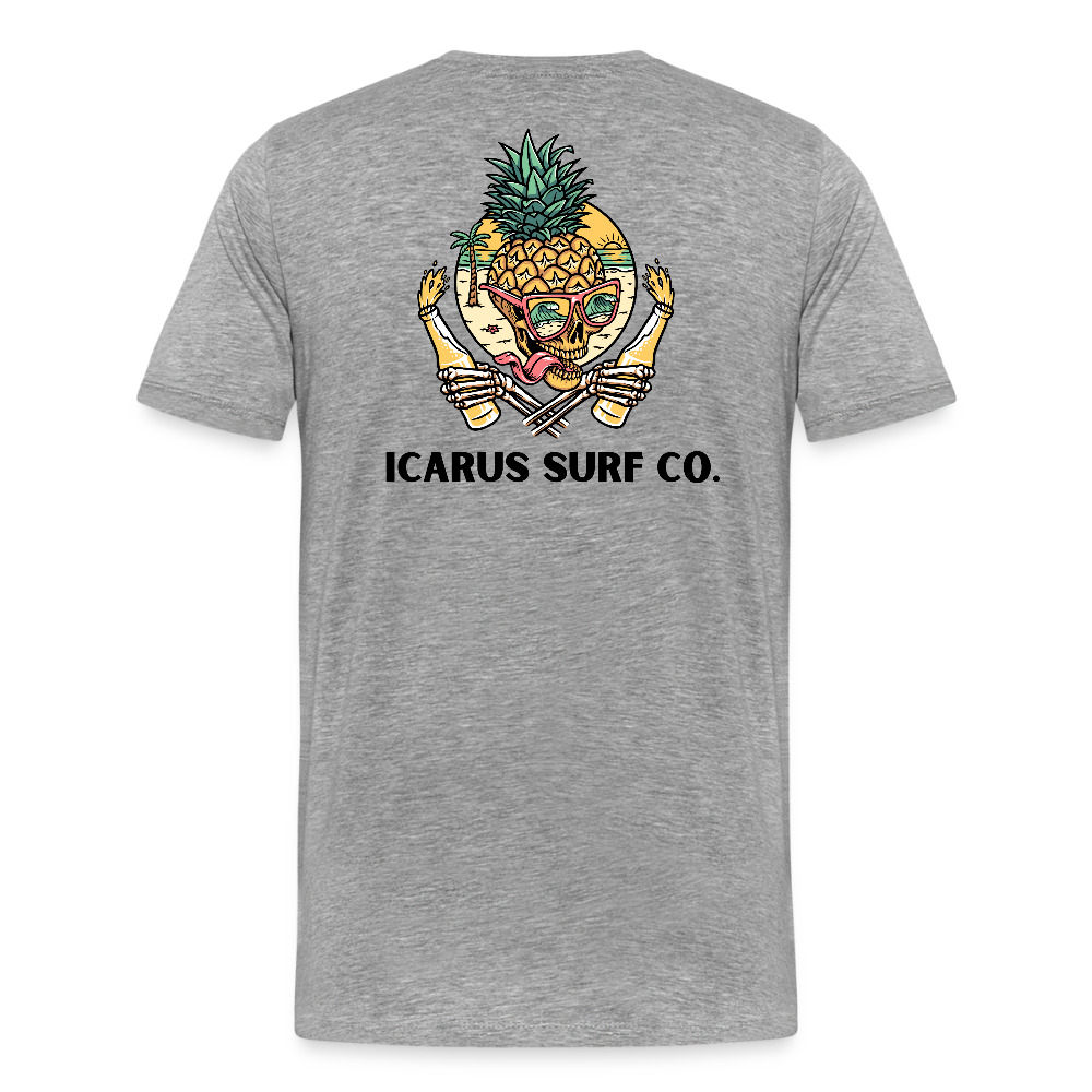 Icarus Surf Co. "Pineapple" Men's Premium T-Shirt - heather gray