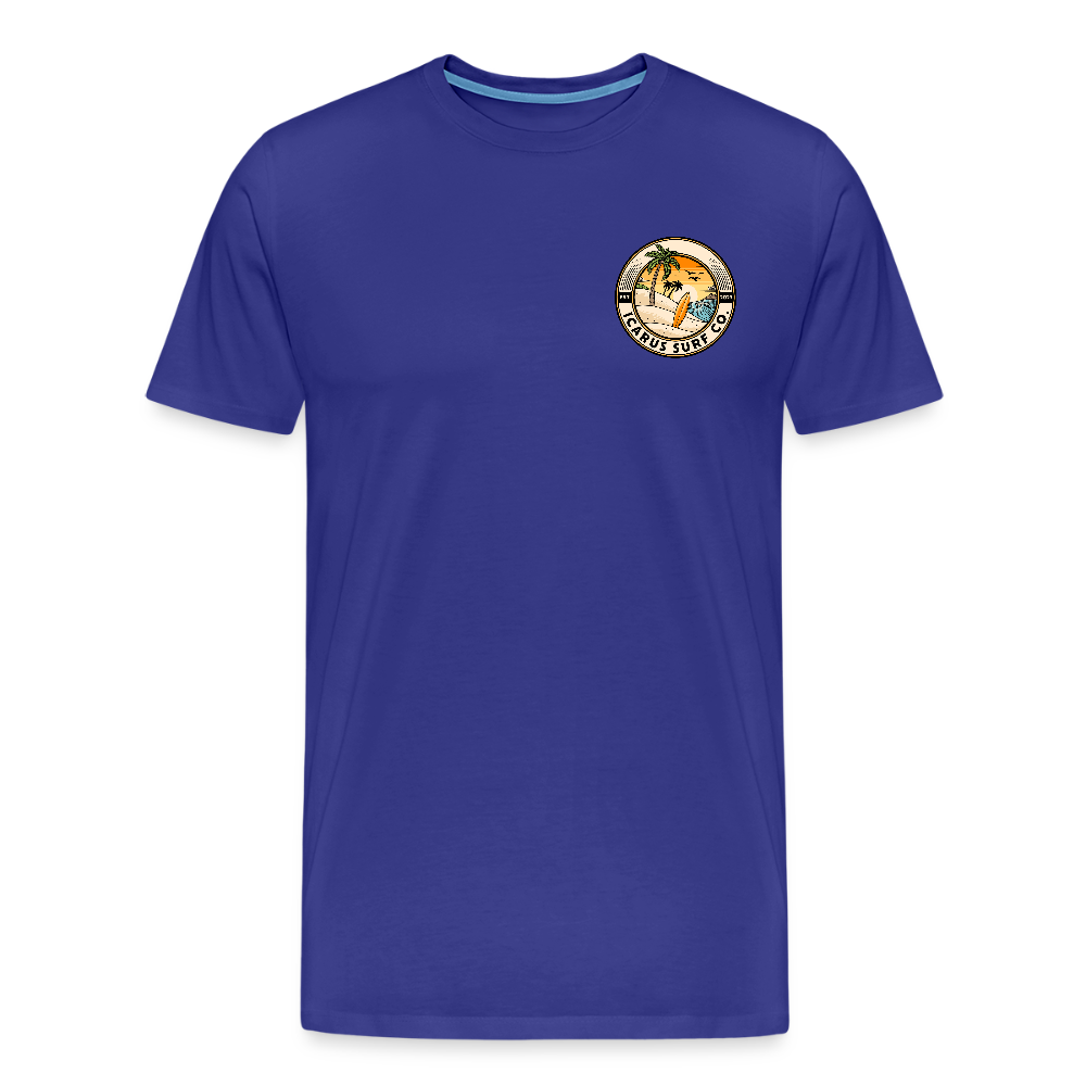 Icarus Surf Co. "Delavan, WI" Men's Premium T-Shirt - royal blue