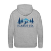 Tree Skiing Icarus Hoodie - heather grey