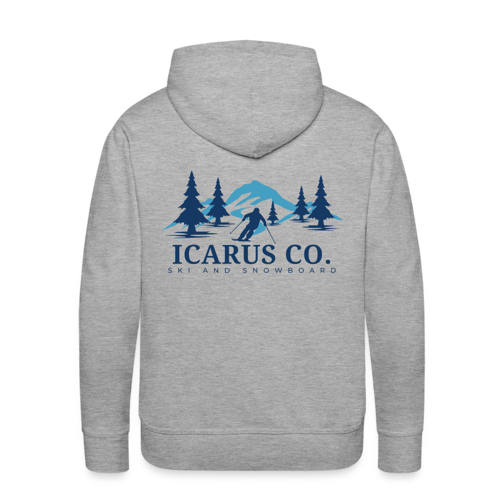 Tree Skiing Icarus Hoodie - heather grey