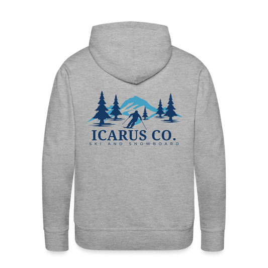 Tree Skiing Icarus Hoodie - heather grey