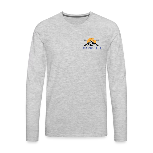 Tree Skiing Icarus Long Sleeve - heather gray