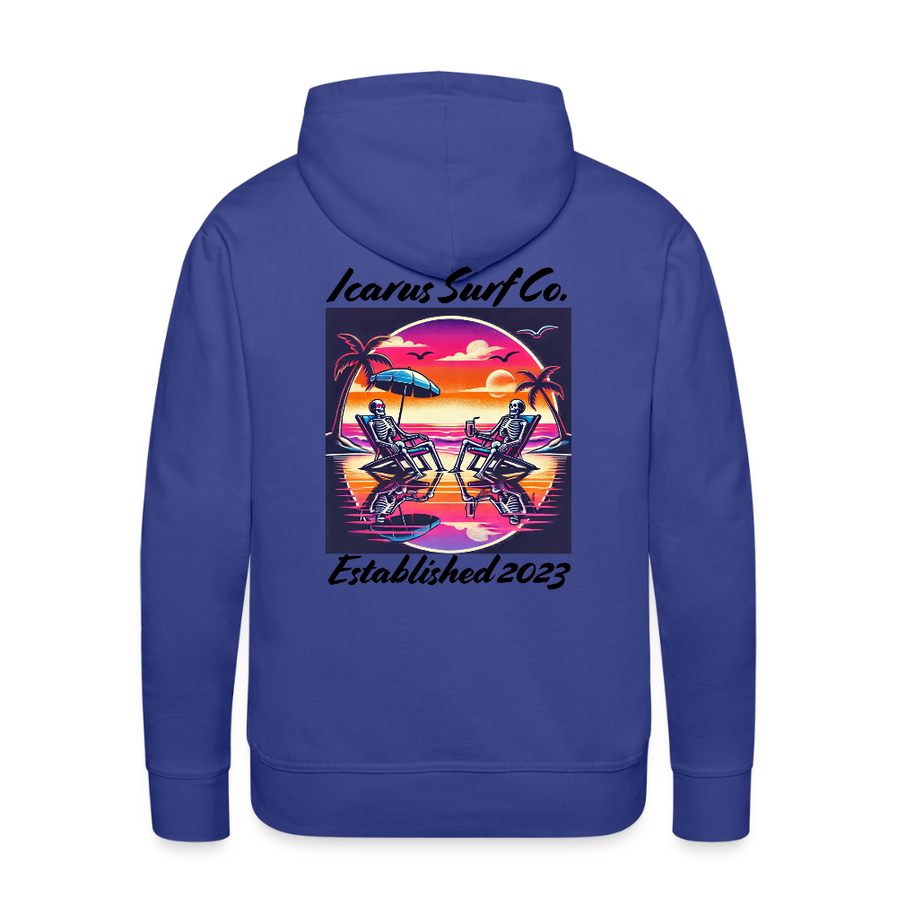 Icarus Surf Co. "Beachin' " Men’s Premium Hoodie - royal blue